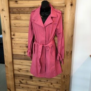 Talbots Pink Trench Coat